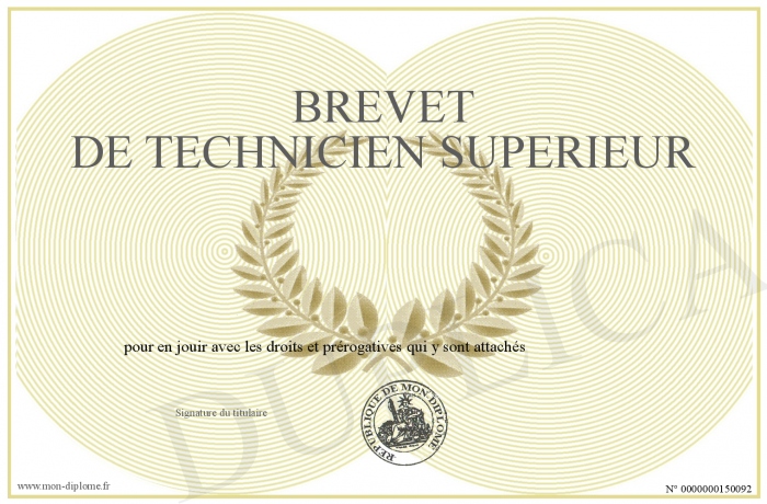 brevet technicien superieur brevet technicien superieur